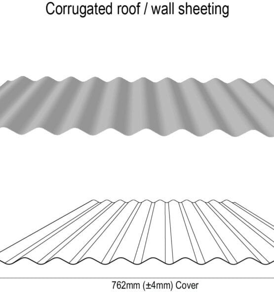 Corrugated 0.42BMT Zincalume Sheet