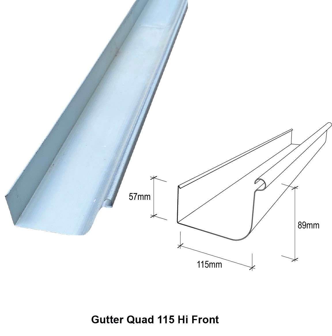 Hi Quad Gutter 115